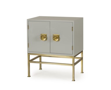 Formal Nightstand - 2 Door / Putty